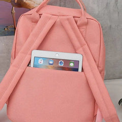 5 Piece Set High School Bags For Teenage Girl Boys Large Capacity Canvas Travel