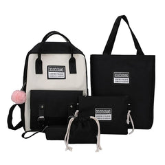 5-Piece Laptop Shoulder Pencil Case Set for Women