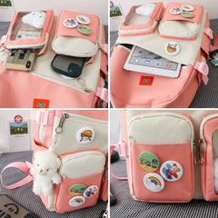 Teenager Girl Student High Capacity Backpack for School, Waterproof BookBags