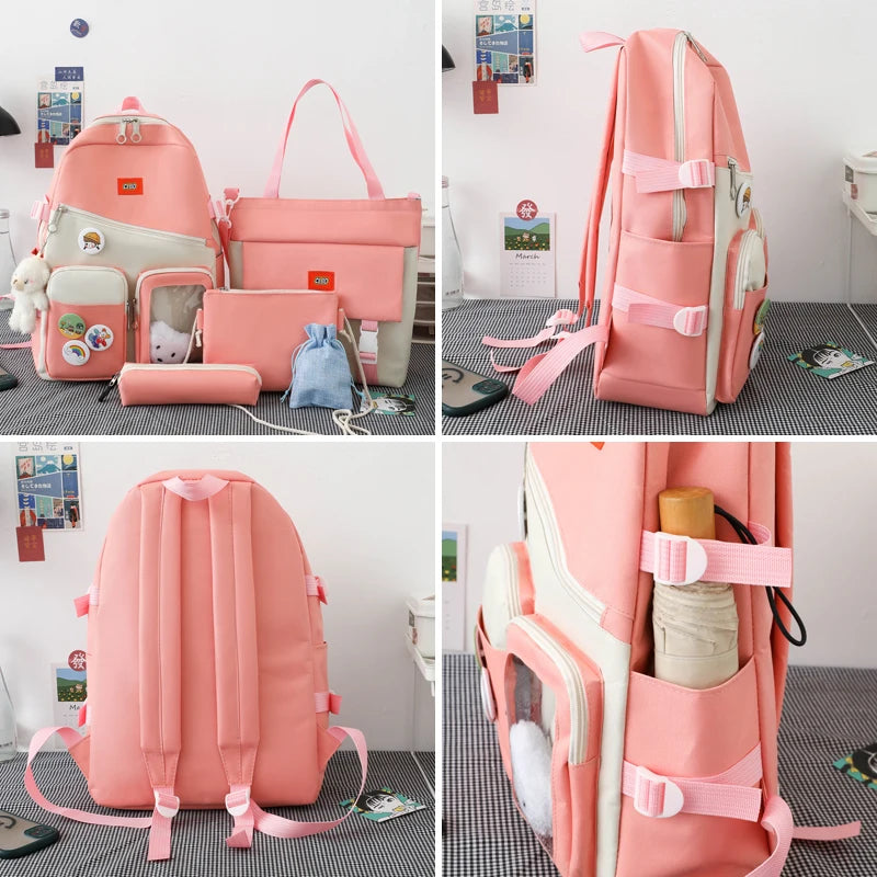 Teenager Girl Student High Capacity Backpack for School, Waterproof BookBags