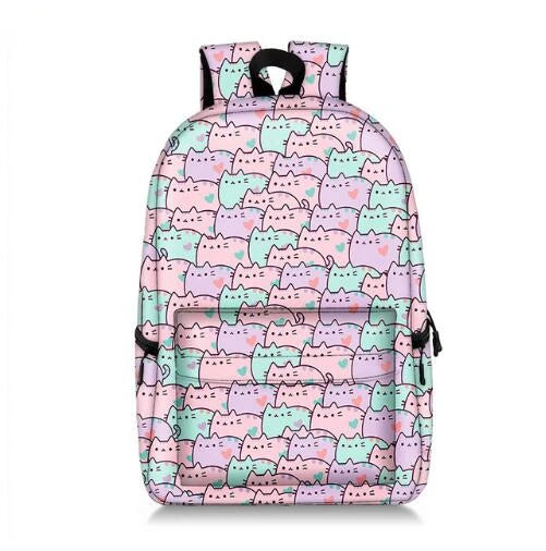 Unicorn Panda Backpack for Girls - Cute Cartoon School Bag