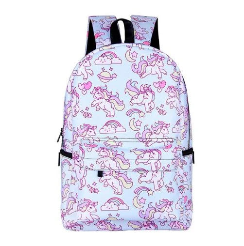 Unicorn Panda Backpack for Girls - Cute Cartoon School Bag