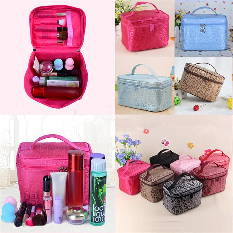 5 colors Makeup Bag Cosmetic Bags Beauty Case Toiletry Travel Pouch