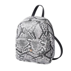 Women Snakeskin Pattern Backpack Stylish for Travel Shopping