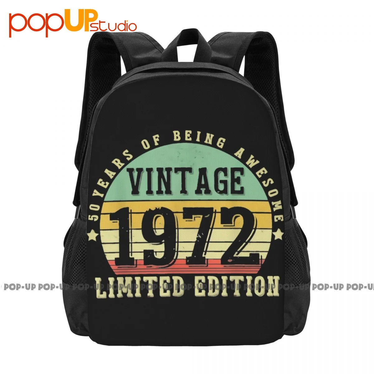 1972 Edition 50th Bday Backpack Large Capacity Gym Tote Bag