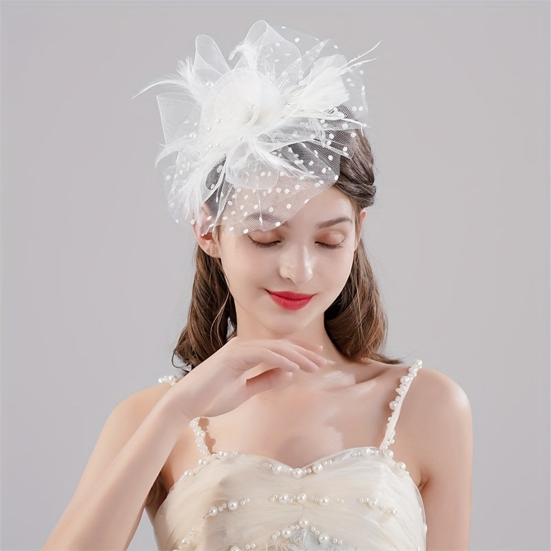 Flower Head Piece Duck Billed Clip Bridal Hair Accessories