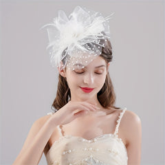 Flower Head Piece Duck Billed Clip Bridal Hair Accessories