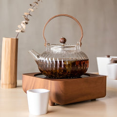 Glass Teapot Heat Resistant Glass Teapot With Tea Filter Thickened Glass Tea Pot
