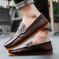 Men's Braided Stitch Slip On Loafers