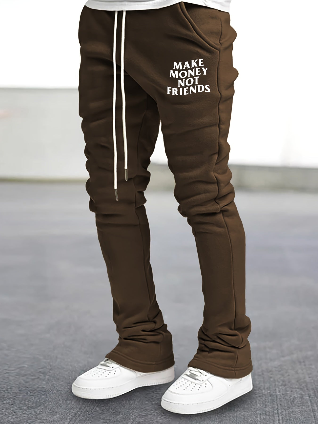Flared Trousers Men s Casual Stretch Street Style Joggers