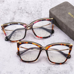 Women Cat Eye Light Blocking Glasses Anti Eyestrain