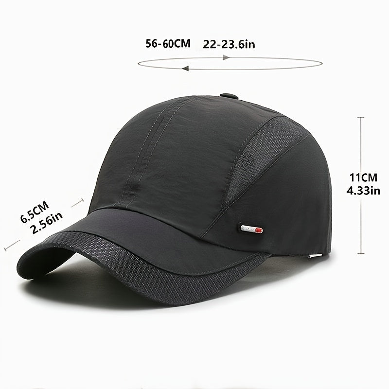 Men's Mesh Quick Dry Big Brim Baseball Cap