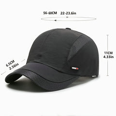 Men's Mesh Quick Dry Big Brim Baseball Cap