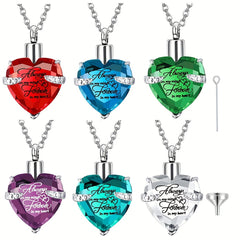 Heart Pendant Cremation Urn Necklace Ashes Jewelry
