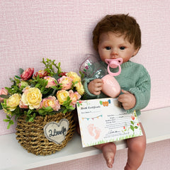 Waterproof Reborn Baby Doll Full Body Soft Vinyl Lifelike Rooted