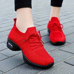 Women's Breathable Jazz Sneakers Lightweight Non slip Dance Shoes