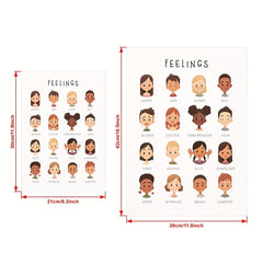 Kids Feelings Chart Canvas Poster Modern Art Wall Decor