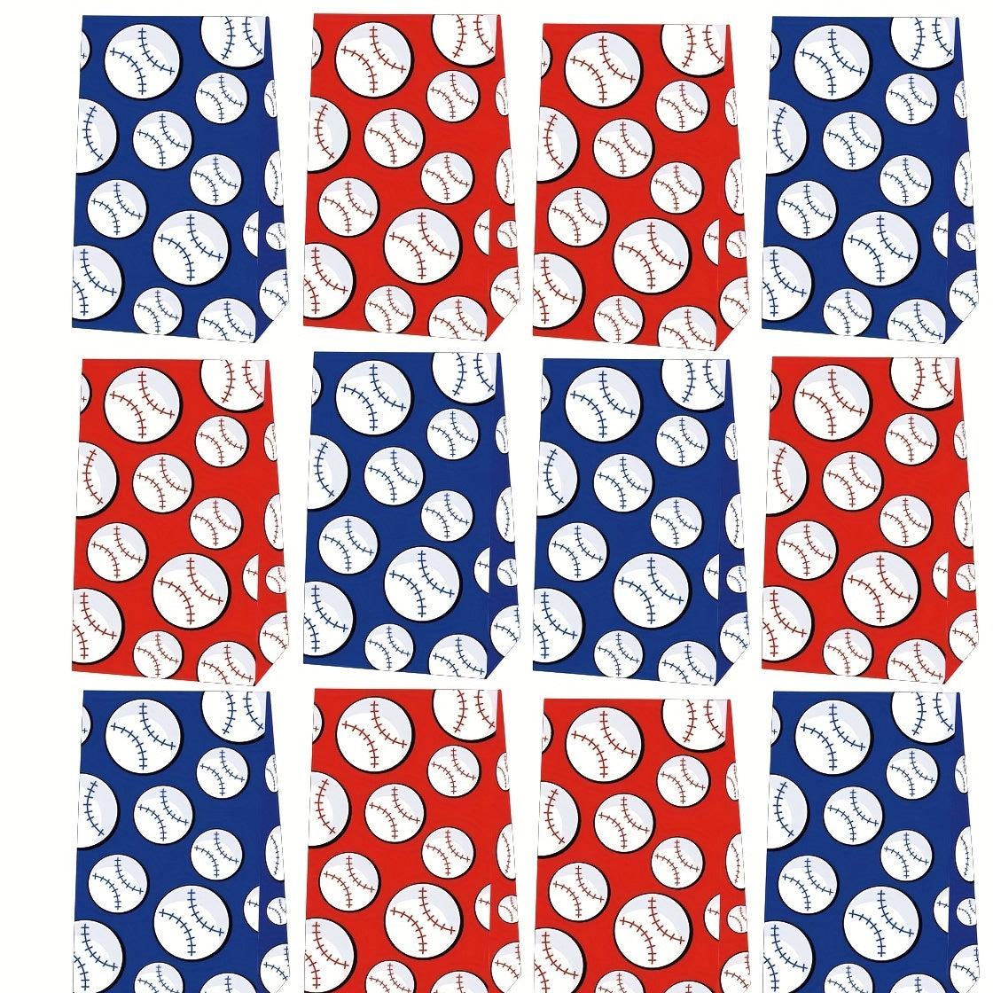 Baseball Pattern Decorations Party Goody Bags