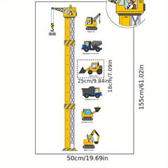 Construction Vehicles Wall Decal for Kids Room Decor
