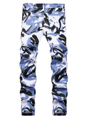 Slim Fit Street Style Stretch Denim Jeans Men