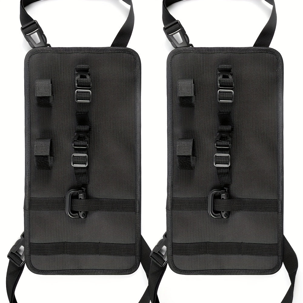 2pcs Car Mounted Fishing Rod Hanging Bag Oxford Cloth Storage Rack
