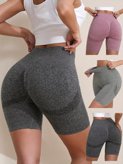 3pcs Seamless Yoga Shorts High Waist Butt Lifting Yoga Sports Biker Shorts