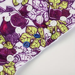 4pcs Fruit Print Cloth Diapers for Baby Girls