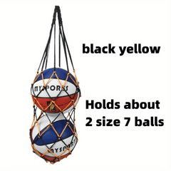 Large Capacity Sports Ball Net Bag for Basketball Football Volleyball Rugby