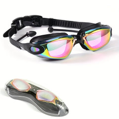 Waterproof Anti-fog Electroplating Swim Goggles Unisex Adults