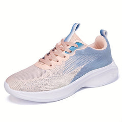 Ombre Soft Thick Sole Shock Absorption Mesh Sneakers