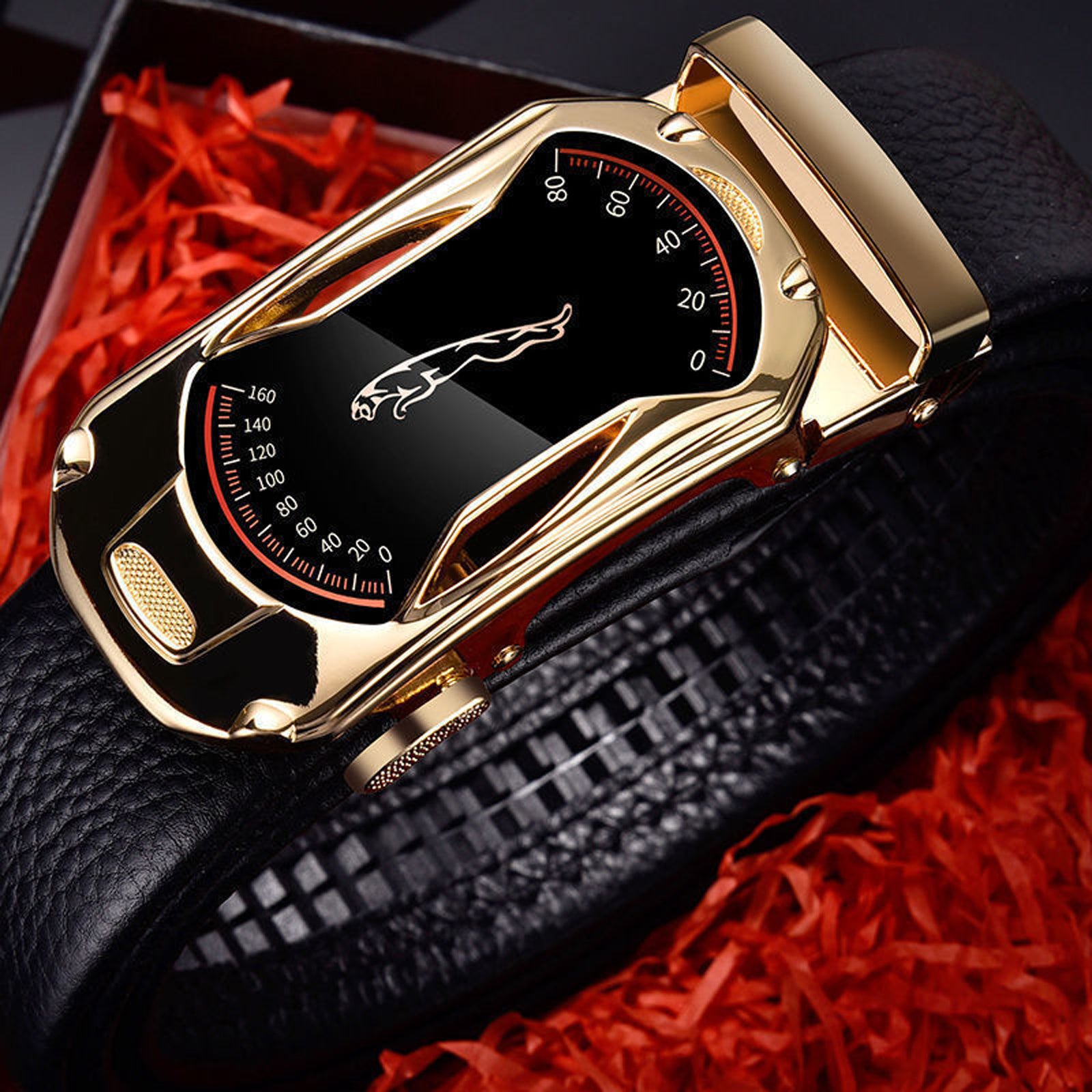 Men's Business PU Leather Belt Men's High Belt
