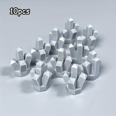 10pcs Small Particle Building Blocks Set for Mineral and Crystal Scene