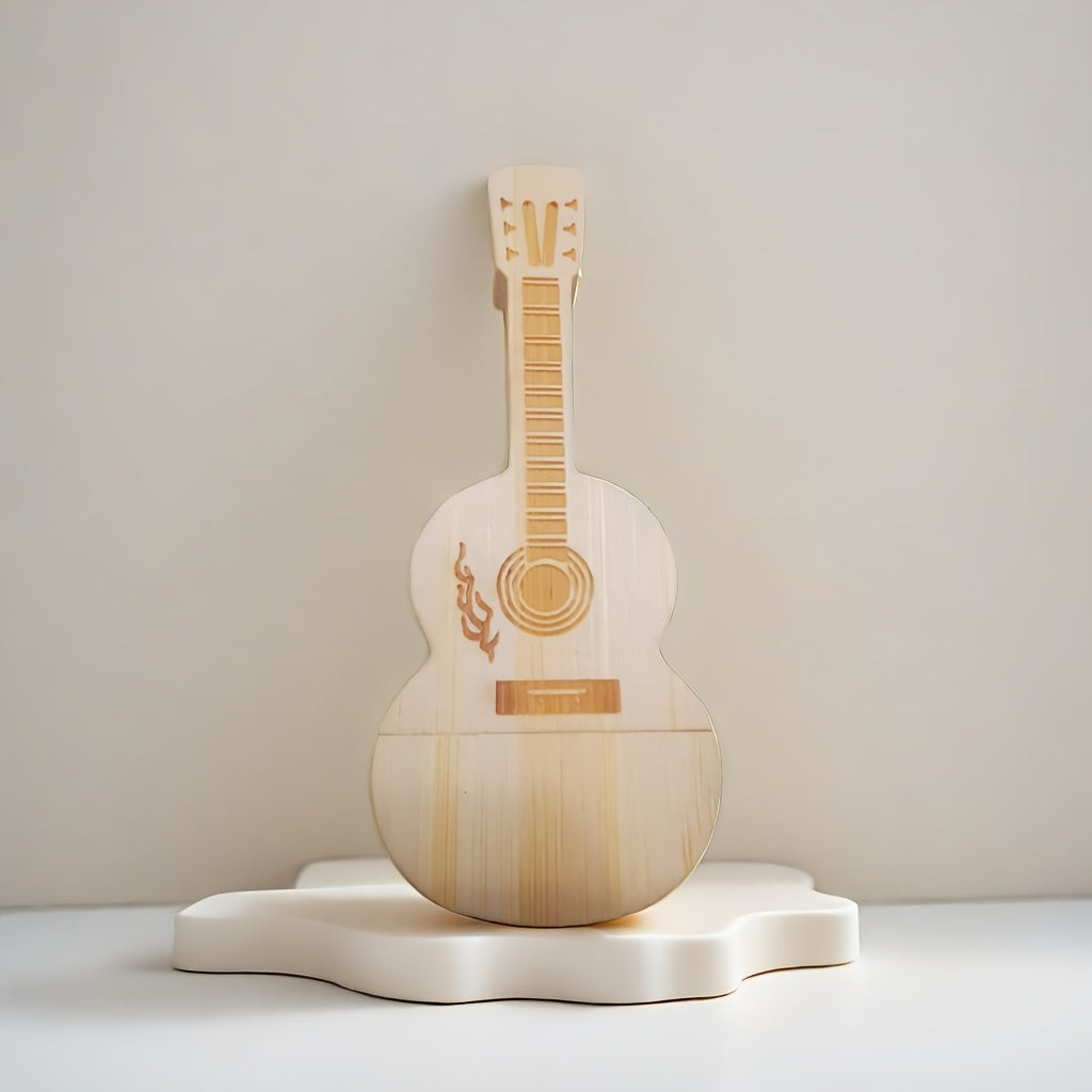 Wooden Guitar U Disk Shell Set for 8G 16G 32G 64G U Disk