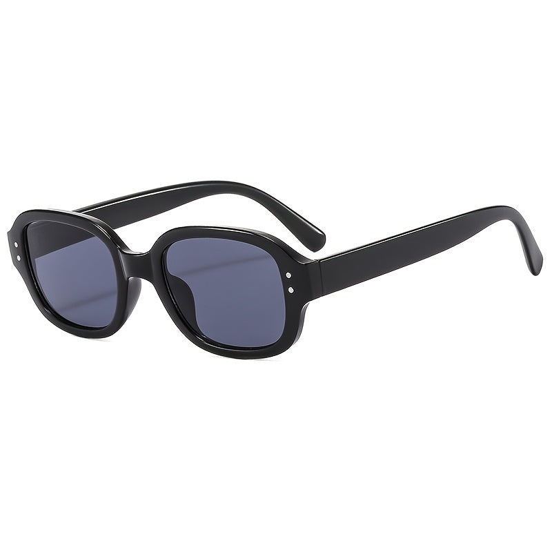 Oval Frame Sunglasses Vintage Shades Eyeglasses Women's Casual Eyewear