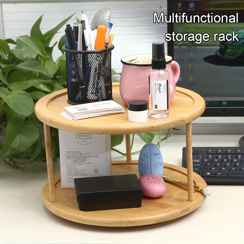 Cosmetic & Seasoning Storage Rack - Rotating Design