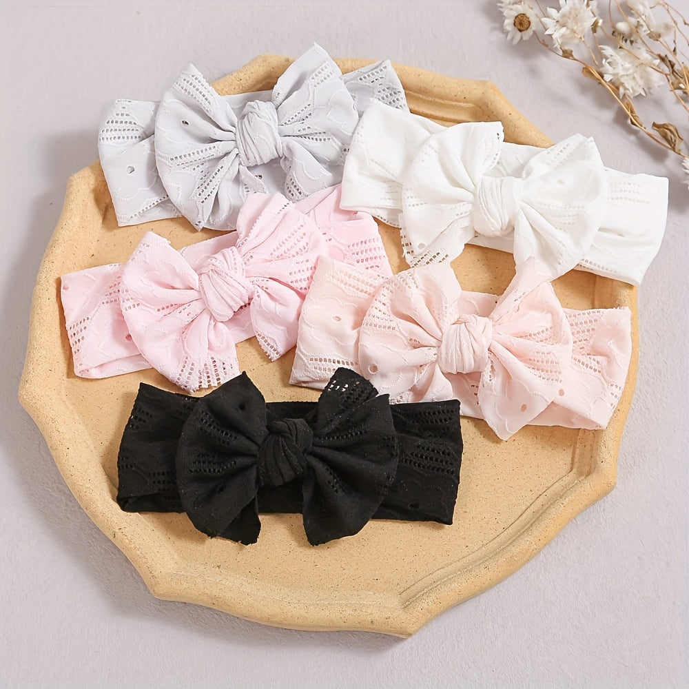 Bowknot Lace Baby Headbands Hairbands Elastics Hair Accessories For Baby Girls
