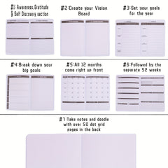 SULIRUN1981 Planner Weekly & Monthly Planner A5 Size 14 48 21 08 Cm