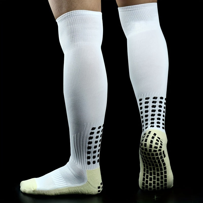 Men's Non slip Over the Knee Football Socks Athletic Soccer Socks