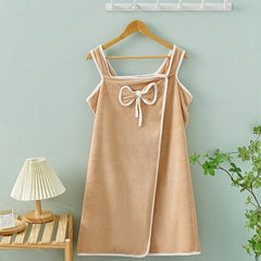 Quick Drying Coral Velvet Bath Skirt for Adults