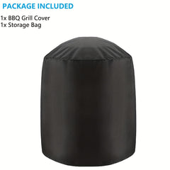 Waterproof Round BBQ Grill Cover Heavy Duty Outdoor Smoker Cover