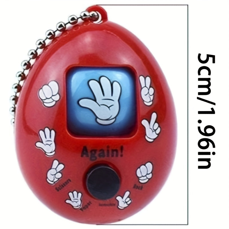 8pcs Rock Paper Scissors Egg Set Mini Toy with Keychain