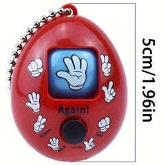8pcs Rock Paper Scissors Egg Set Mini Toy with Keychain
