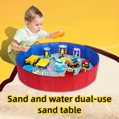 Portable Folding Sand Table Durable Oxford Nonwoven Easy to Store & Transport