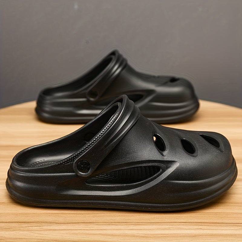 Men's Lightweight Comfy Clogs Hollow Out Non Slip Garden Shoes Summer