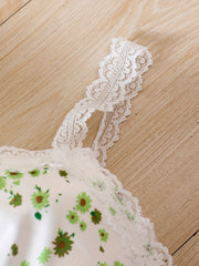 Floral Lace Sundress & Cardigan Set for Girls