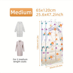 2pcs Hanging Vacuum Compression Storage Bags Clothes Suits Shirts