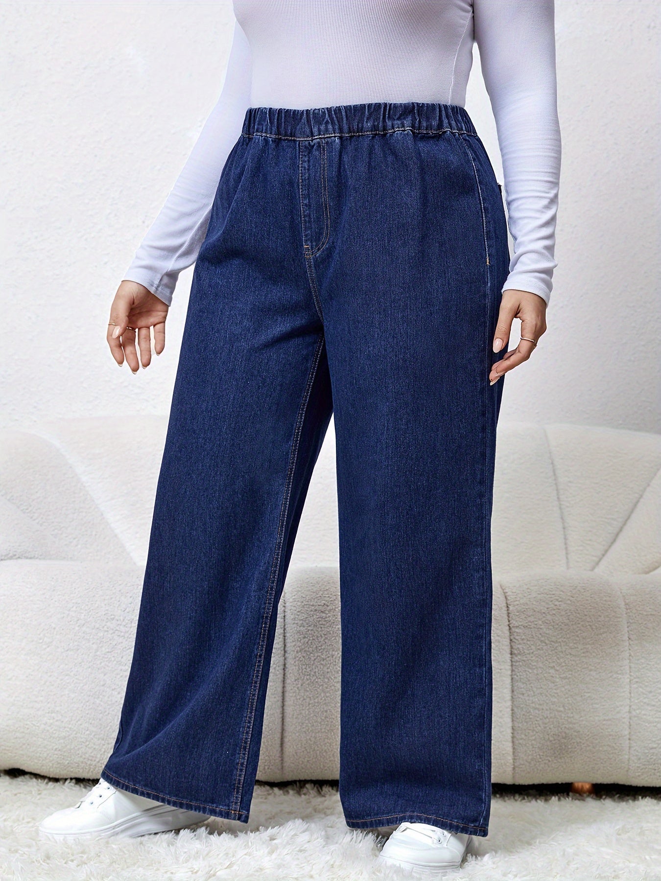 Women's High Rise Wide Leg Jeans