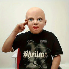 Realistic Halloween Mask Natural Rubber Cosplay Pranks Party Accessory