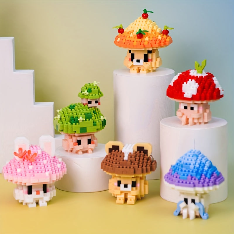 Mini Mushroom Building Block Toys for Children