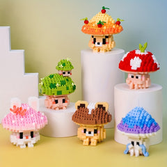 Mini Mushroom Building Block Toys for Children